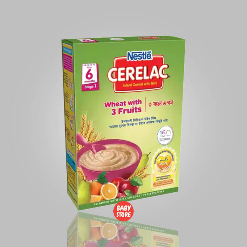 Nestle Cerelac 1 Wheat & 3 Fruits Baby Food (6 M+) - Online Grocery  Shopping and Delivery in Bangladesh